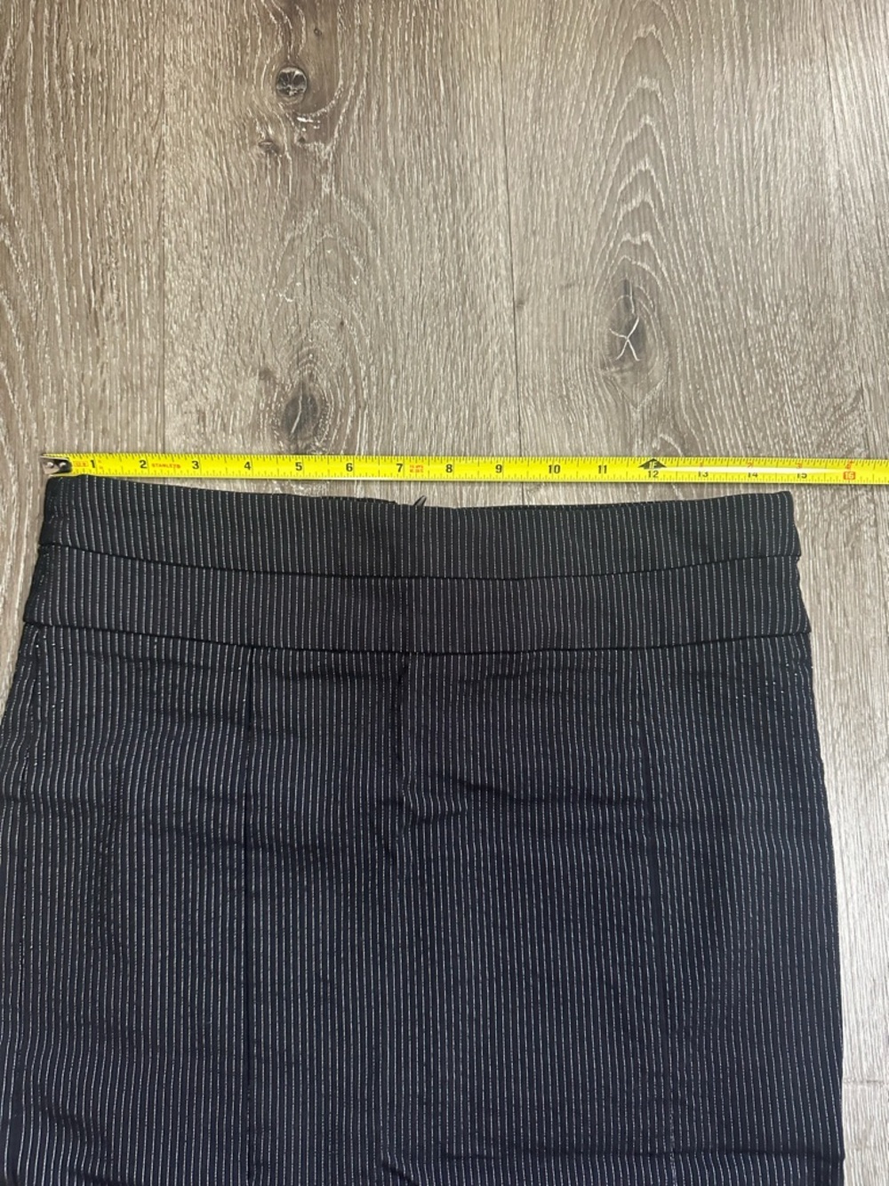 Rampage Black Pinstripe Pencil Skirt - Picture 4 of 8